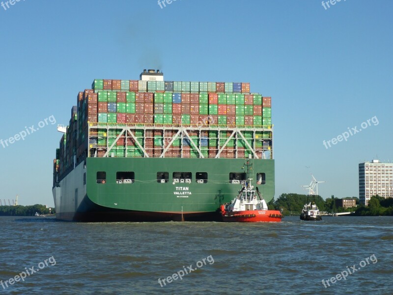 Container Container Ship Transport Tug Maritime