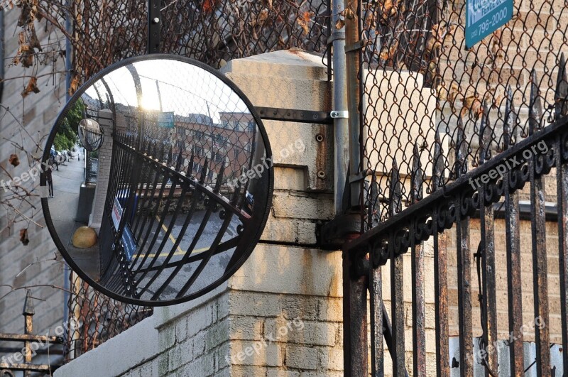 Mirror Fences Security Reflection New York