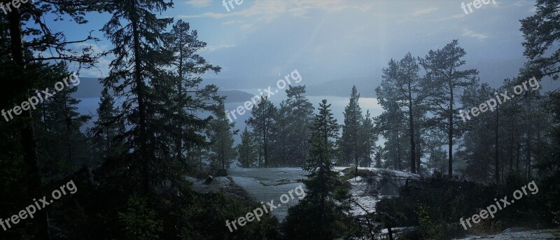 Rain Sea Sweden Solar Natural Sea