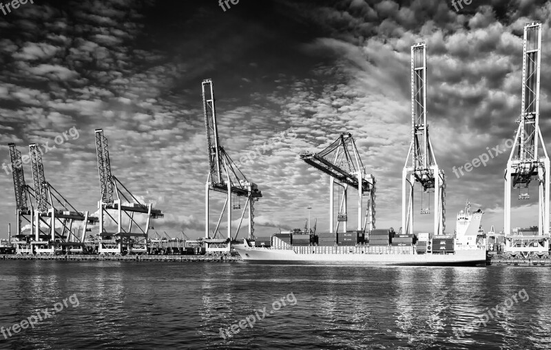 Ship Port Crane Delete Unloading