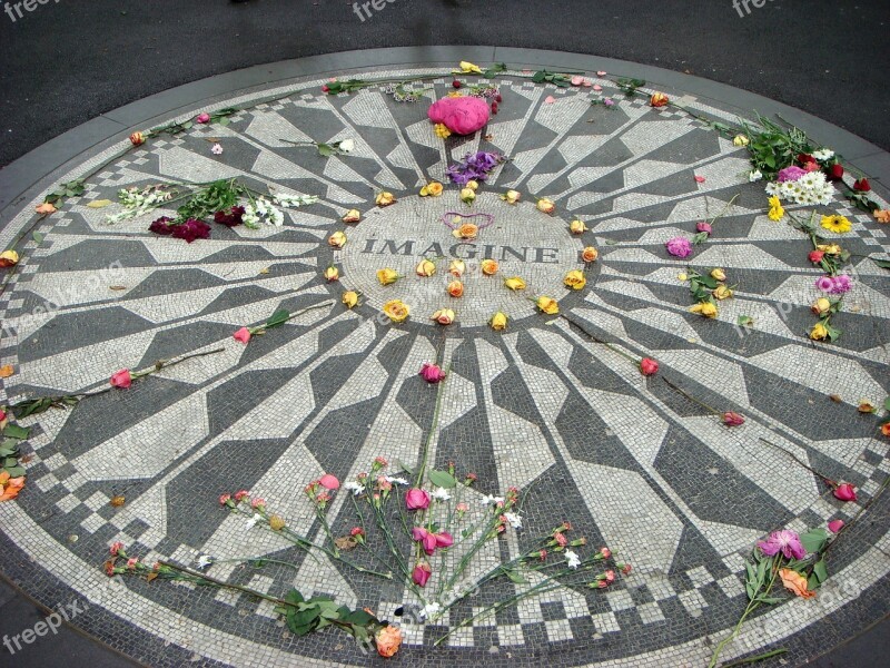 Imagine John Lennon New York City Central Park The Beatles