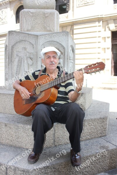 Cuba Havana Guitar Man Street