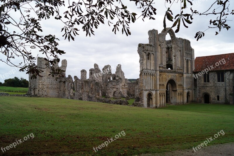 Castle Acre Priory Church Abbey Ruins Village