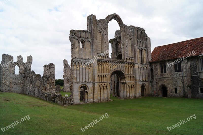 Castle Acre Priory Church Abbey Ruins Village