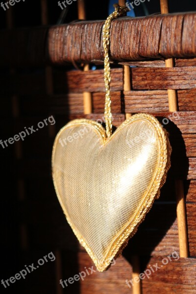 Heart Basket Wicker Love Shape