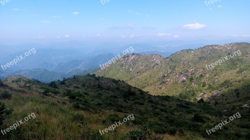 Peak Baiyun Mountain Fu'an Landscape China