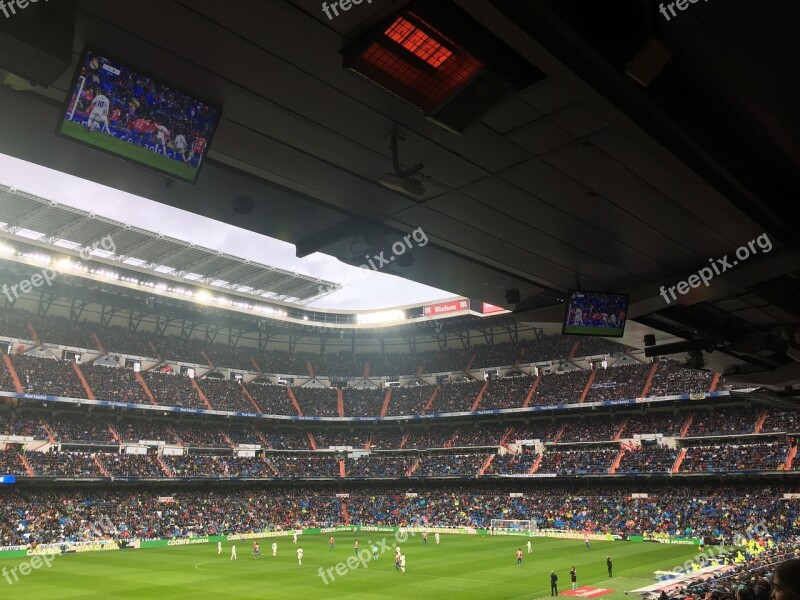 Real Madrid Santiago Bernabeu Spain Football Game