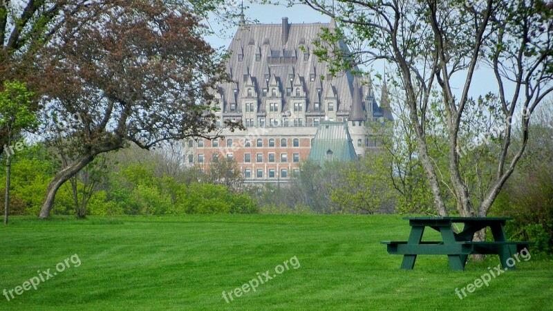 Canada Québec Castle Frontenac Park Free Photos