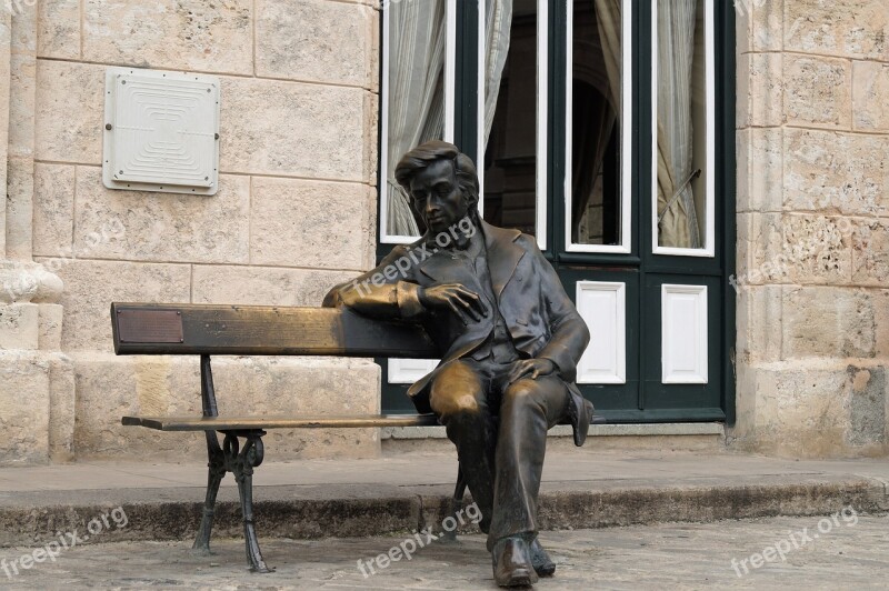 You Sit Bench Frederico Chopin Havana Square