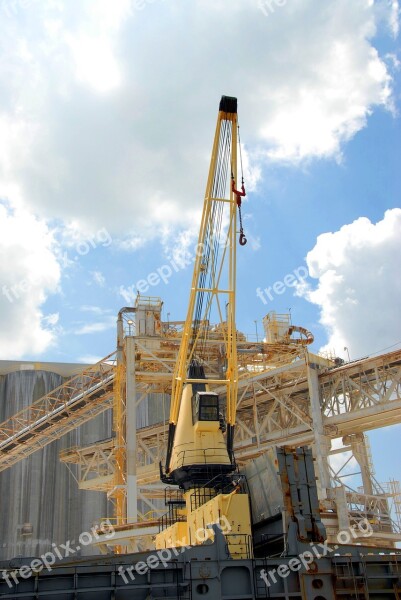 Ship Yard Crane Savannah Georgia Shipping