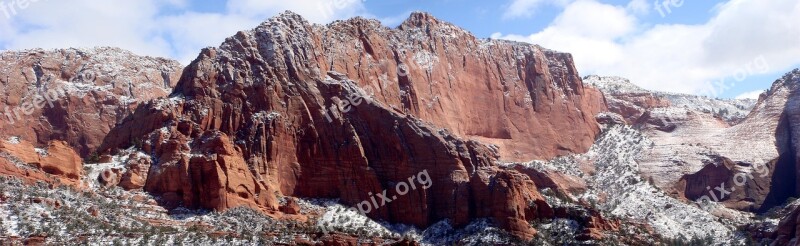 Zion National Park National Park Rock Formation America United States