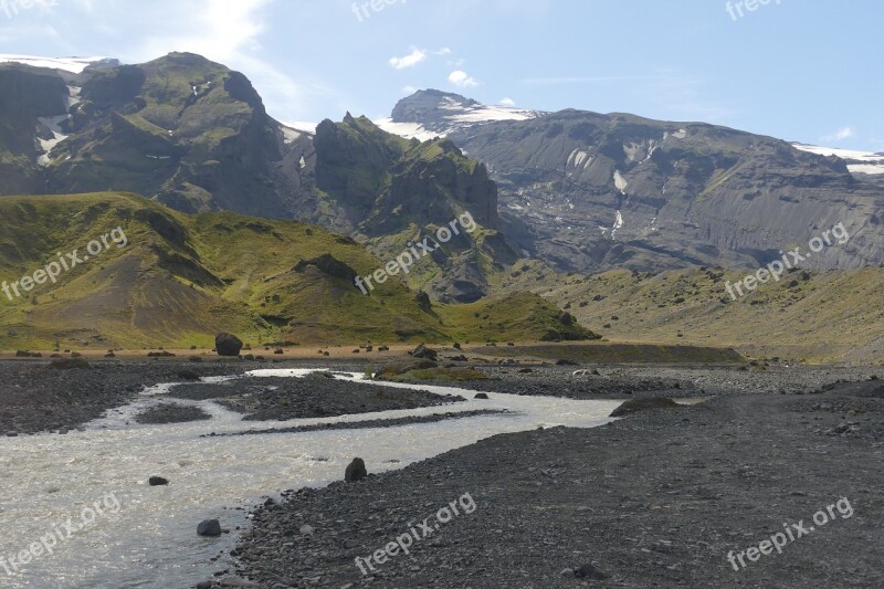 Iceland Thor Mark Wilderness Nature Glacier