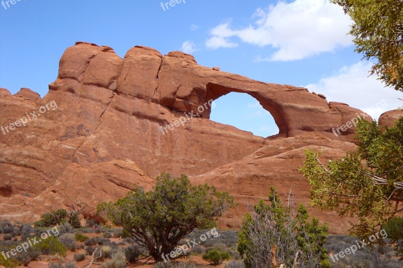 Arches National Park National Park United States America Rock