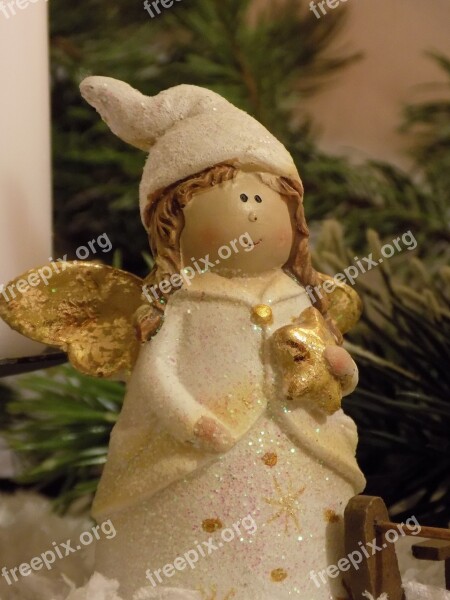 Christmas Angel Christmas Christmas Decoration Gold Free Photos