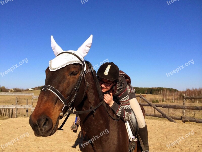 Horse Horseback Riding Riding Rider Girl