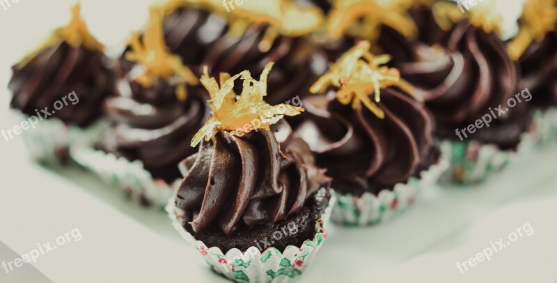 Dark Chocolate Cupcake Chocolate Bakery Free Photos