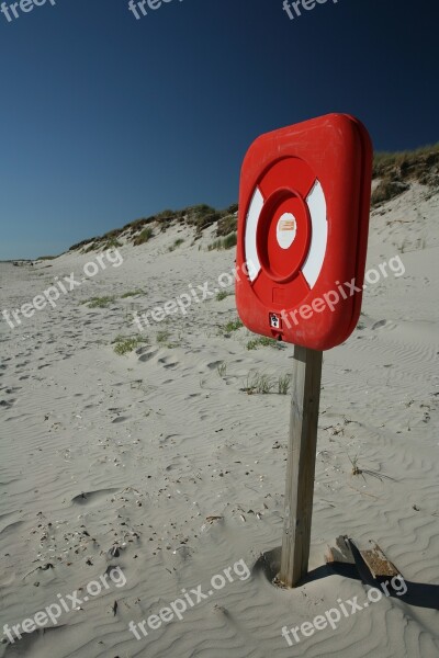 Beach Rescue Station Divorced Dunes Denmark