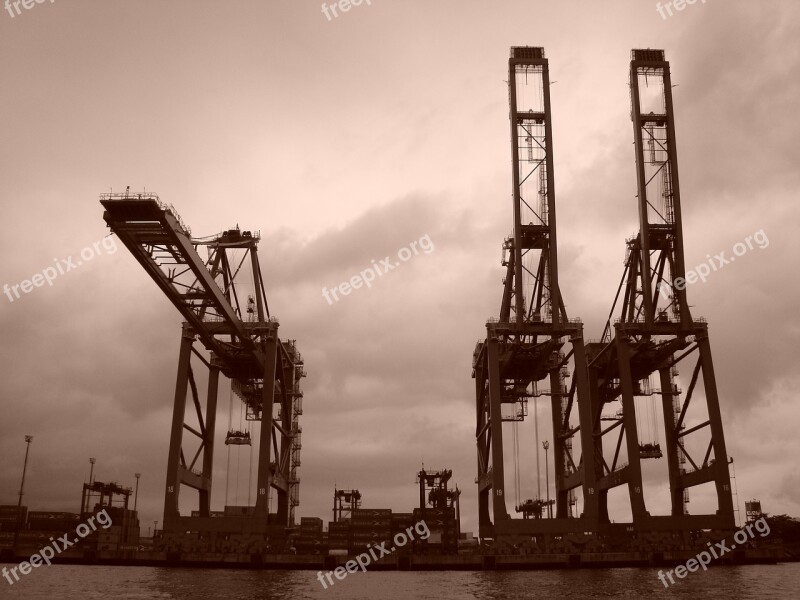 Porto Santos Brazil Shipyard Ship