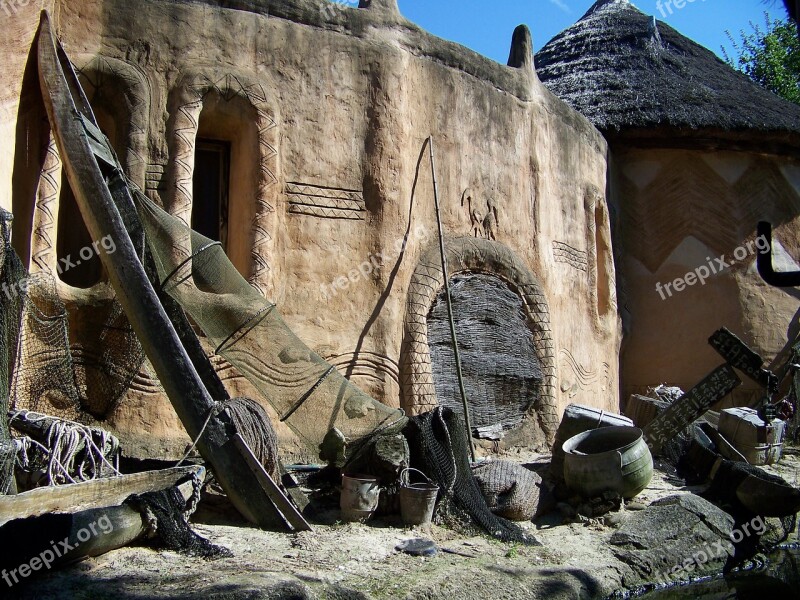 Mud Hut Hut Desert Africa Free Photos