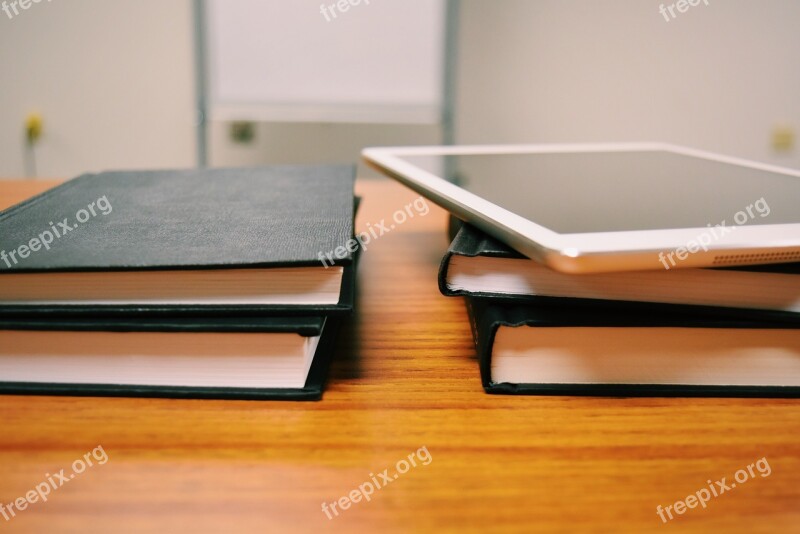 Tablet Books Desk Education Free Photos