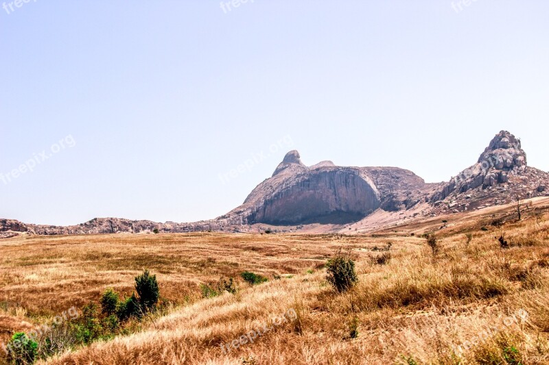 Landscape Dinosaur Pierre Mountain Madagascar