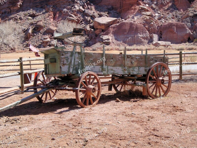 Car Old Western Wild West Cart