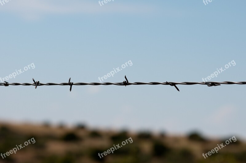 Barbed Wire Fence Sharp Barrier Barbed