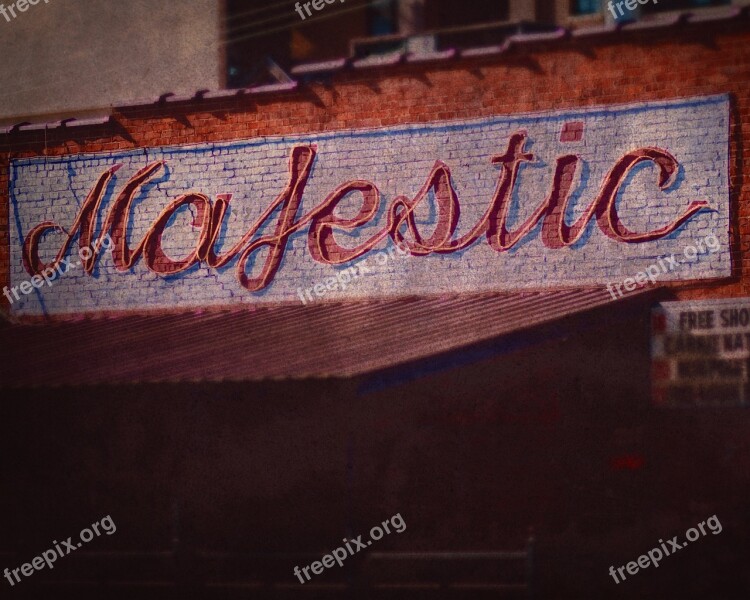 Sign Majestic Bar Decoration Free Photos