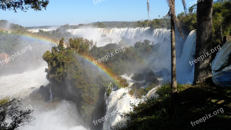 Iguazu River Falls Argentina Tropical