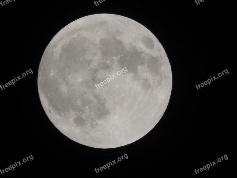 Full Moon Andalucia Night Sky