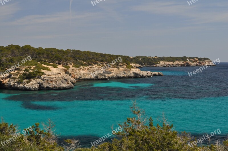 Mallorca Bay Sea Water Blue