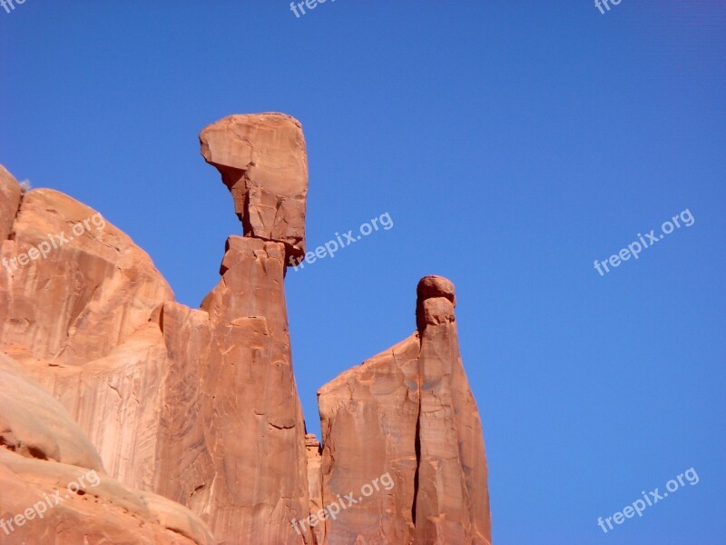 Arches National Park National Park United States America Rock