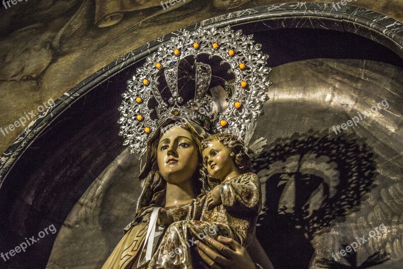 Virgin Mary St Church Crown Mass