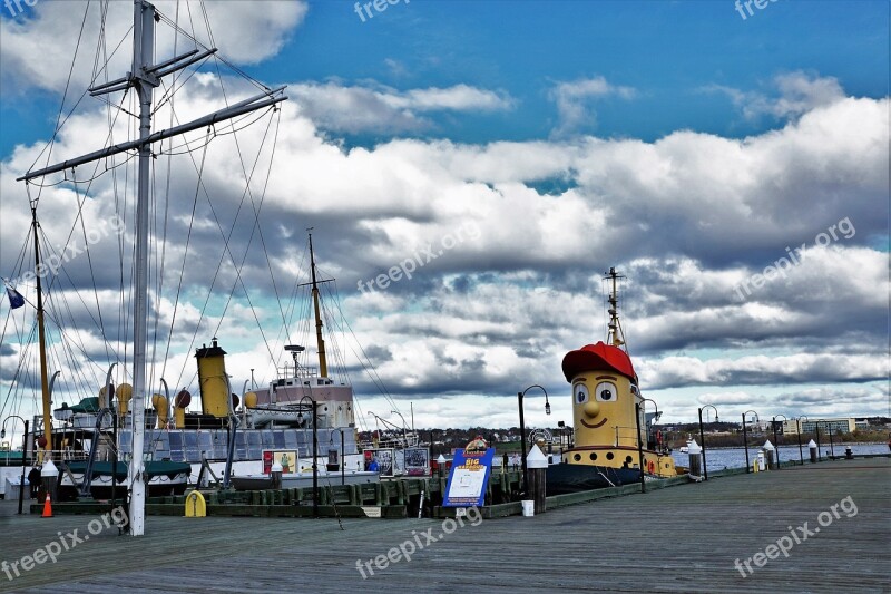 Boat Canada Halifax Sky Beach Theodor