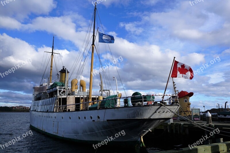 Boat Canada Halifax Sky Port Figure