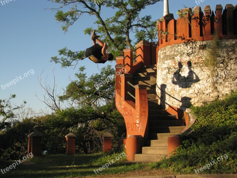 Parkour Jump Shadow Ladder Paraná