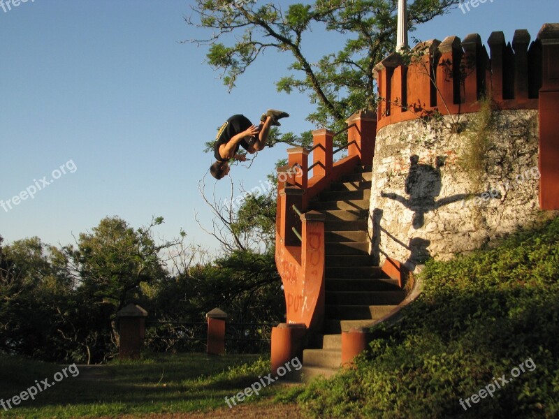 Parkour Jump Shadow Ladder Paraná