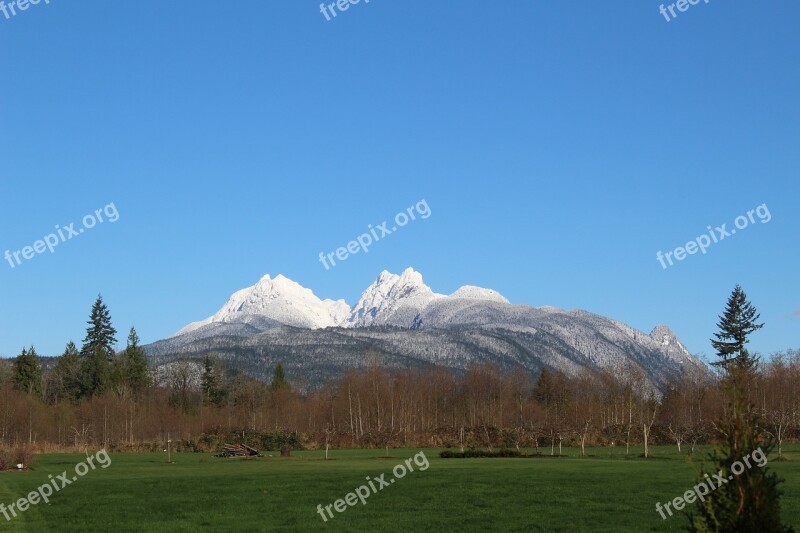 Mountains Canada Golden Ears Nature Landscape