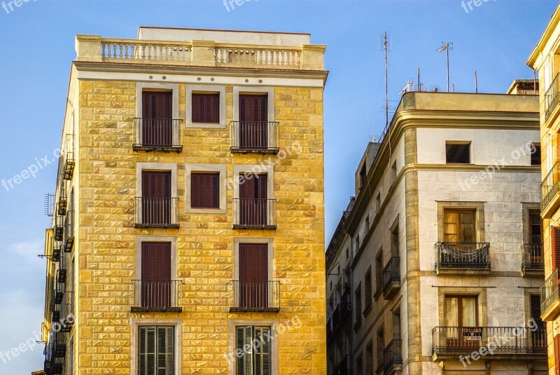 Barcelona Building Facade Architecture Spain