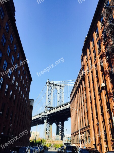 Dumbo Manhattan Bridge Bridge Cbd Free Photos