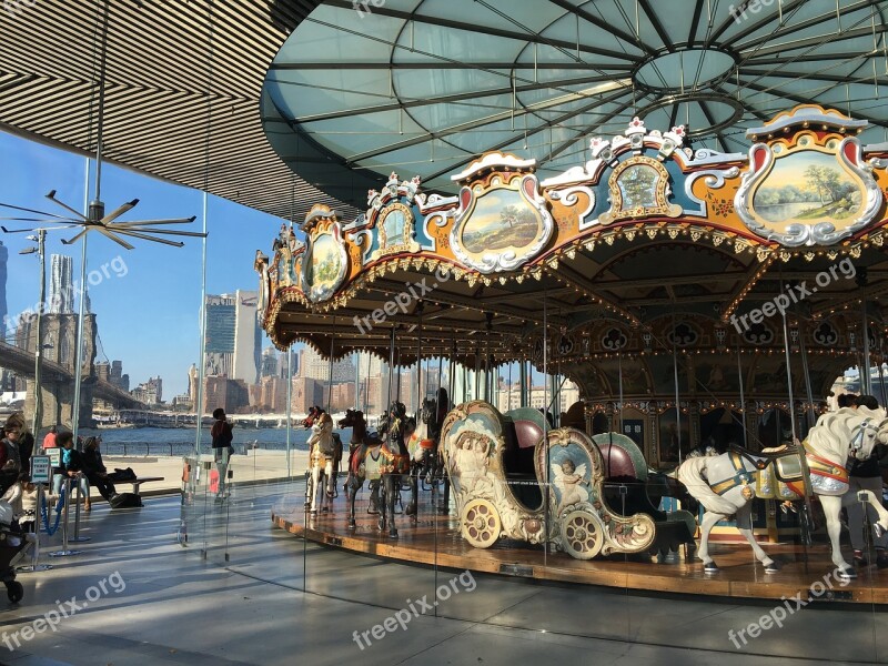 Merry-go-round Play Garden Park Amusement Park Free Photos