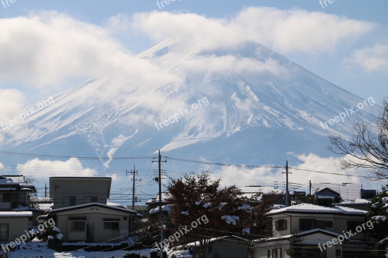 Snow Japan Mt Free Photos