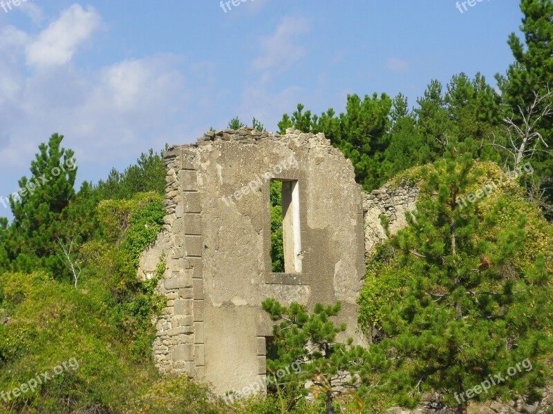 Wall Ruins Architecture Old Facade