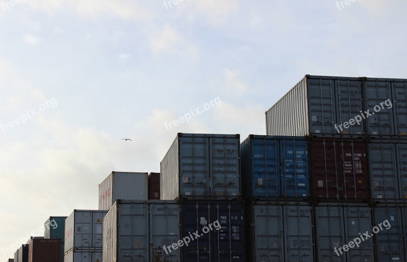 Shipping Container Transport Freight Cargo Industrial