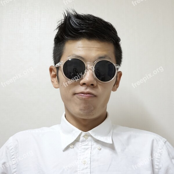 Photo Inspire Young Man Asian Sunglesses