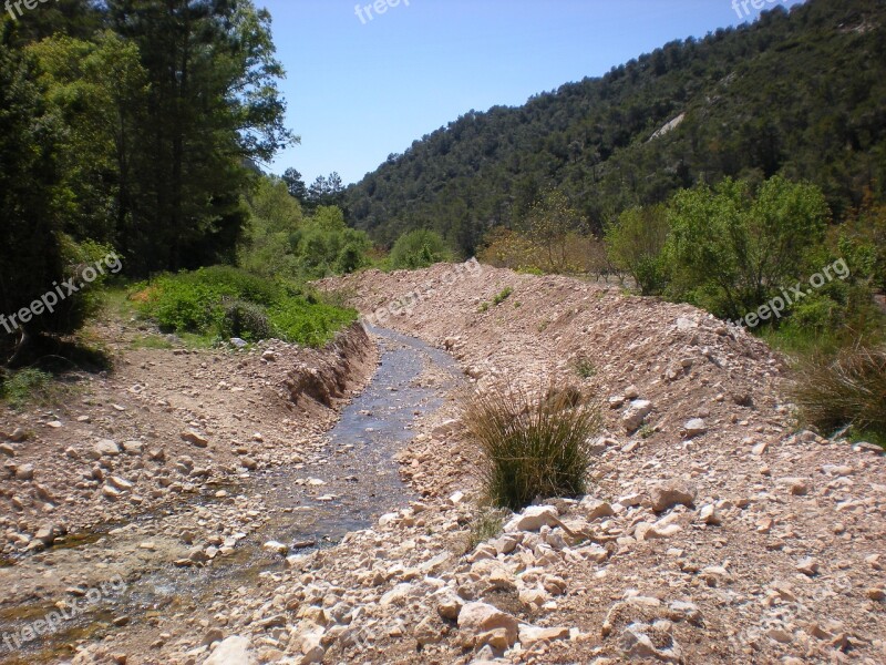 River Mediterranean Ecology Nature Landscape