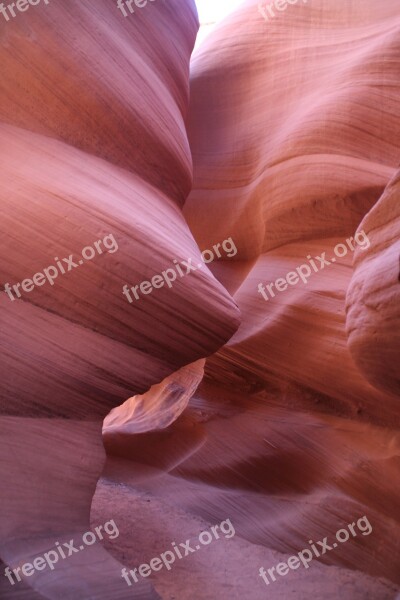 Antelope Canyon Utah Gorge Stone Sand Stone