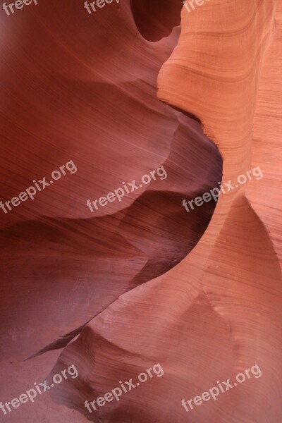 Antelope Canyon Utah Gorge Stone Sand Stone