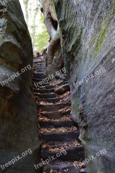 Stairway Rock Stairway Nature Rock Staircase