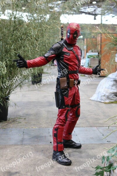 Dead Pool Character Costume Cosplay Superhero